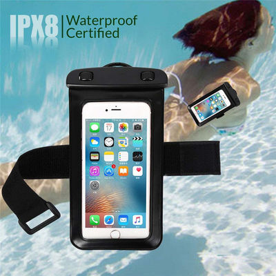 De Telefoonzak van pvc IPX8 het Waterdichte Drijven die met Armband zwemmen