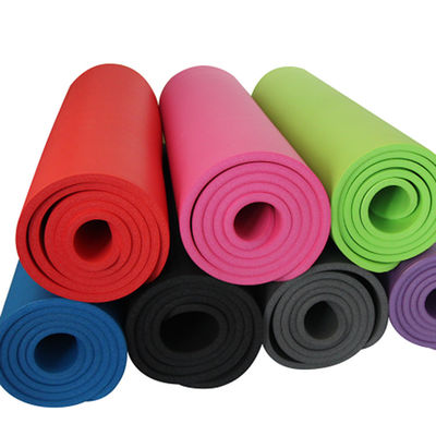 183x61x10mm Yoga Pilates Mat Thick Non Slip NBR voor de Geschiktheid van de Huisdans
