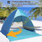 Draagbare Cabana de Tent Anti UV 4 Persoon van het Strandzonnescherm 200x165x130CM